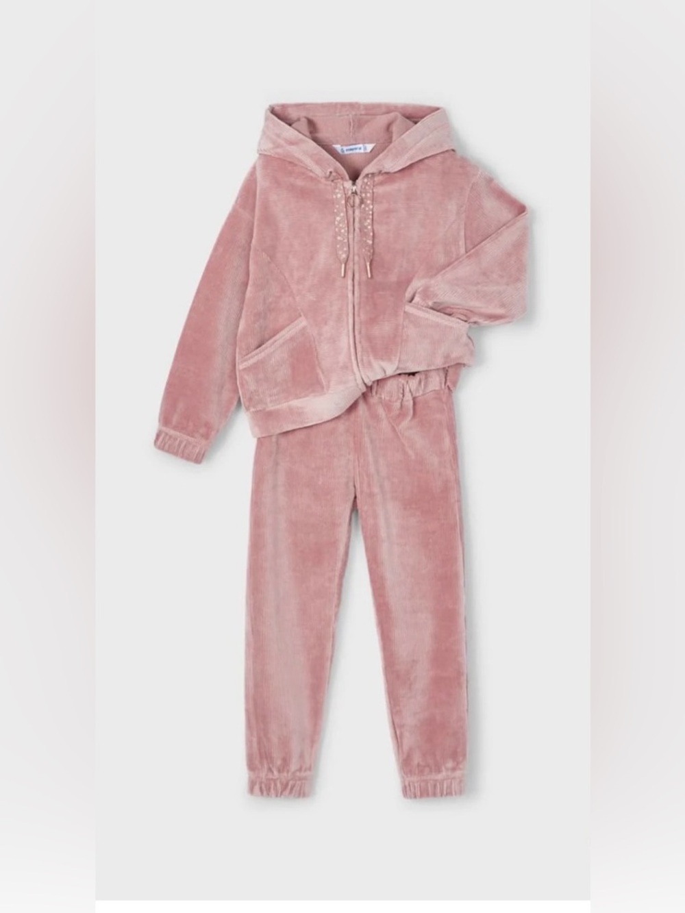 Mayoral girls 2 piece corduroy tracksuit - Rosy Pink size 6